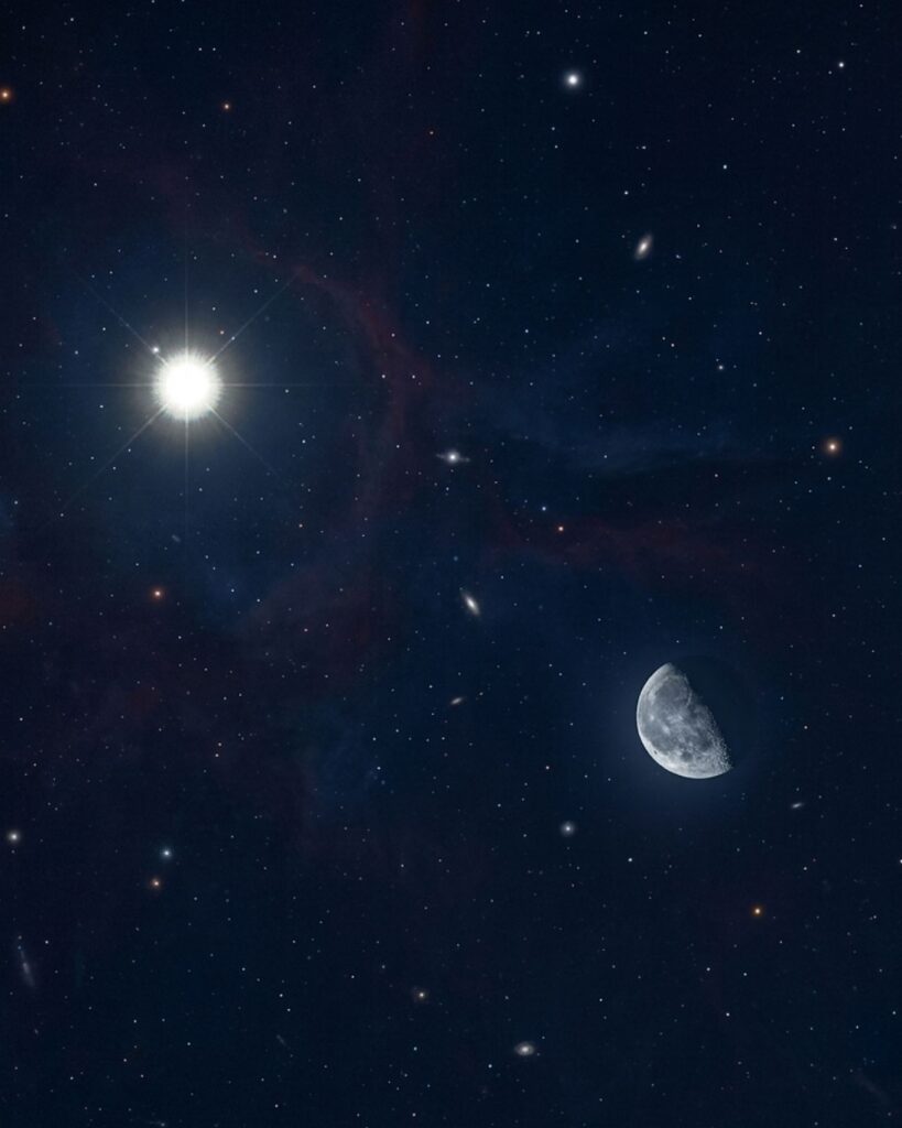 اقتران القمر والمشتري يزين سماء الوطن العربي اليوم