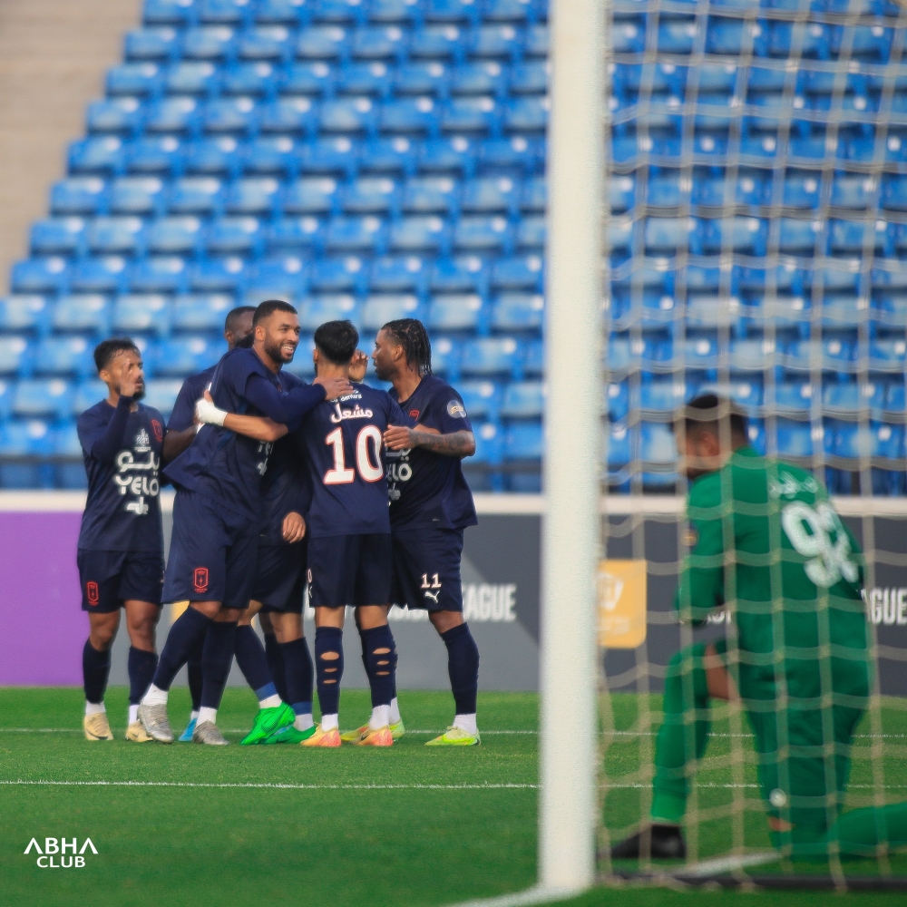 نادي أبها يعزز صدارة دوري يلو بفوز حاسم على الجبيل