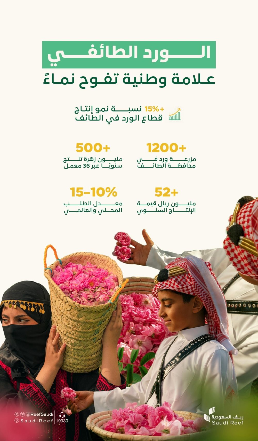 الورد الطائفي: إنتاج ضخم يعطر الأسواق المحلية والعالمية