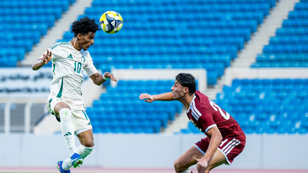 أخضر 20 يتعادل مع قطر ودياً في ختام معسكر الأحساء