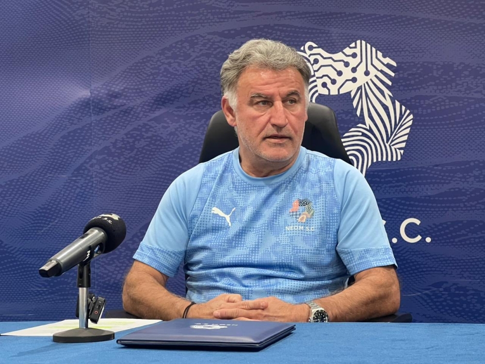 استعدادات غالتييه قبل مباراة نيوم والفيحاء في دوري روشن